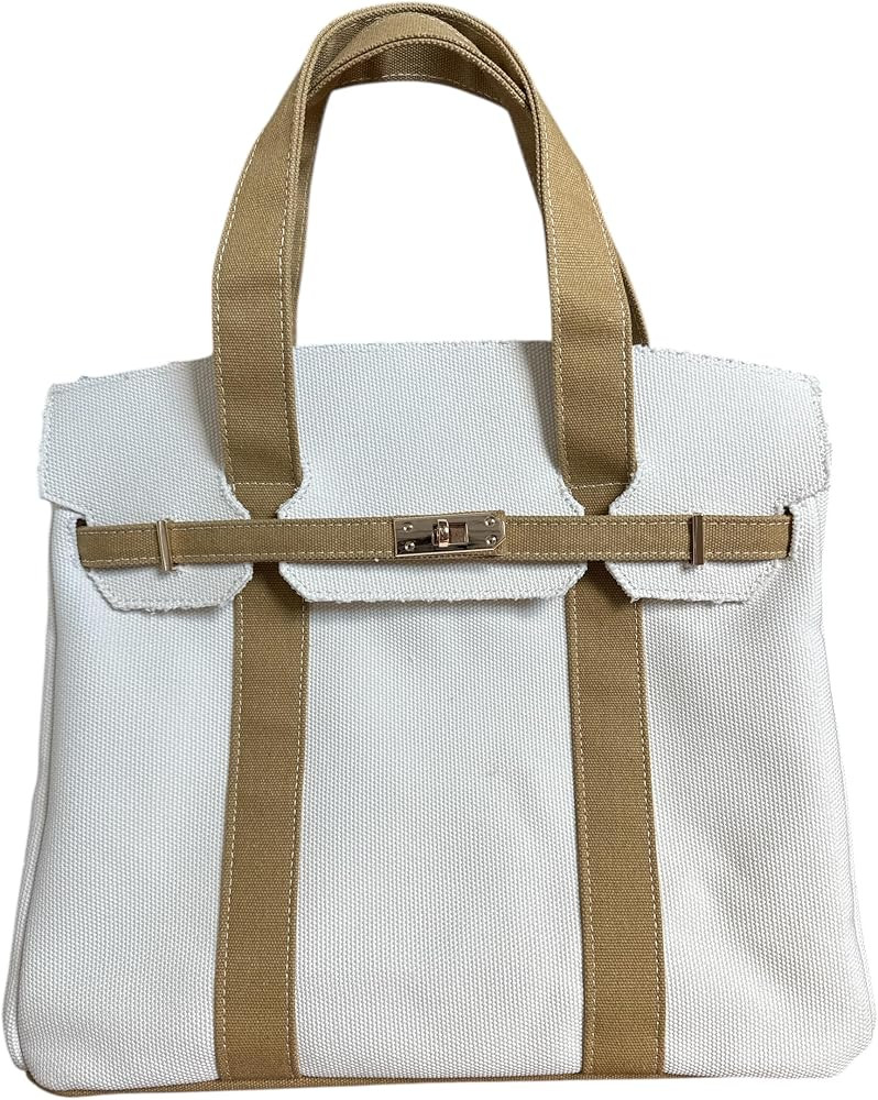 Canvas Tote| 8 Pockets| Distressed Finish| Spacious Interior| Daily Use| Work| Gym| Travel| Durab... | Amazon (US)