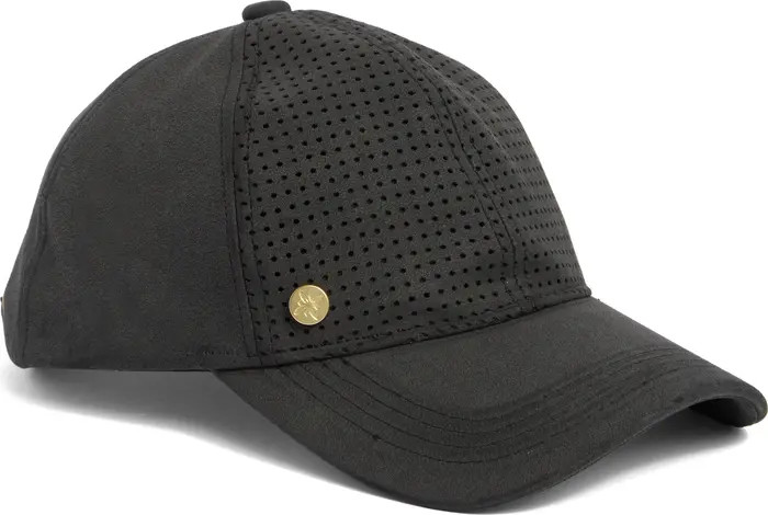 Faux Suede Perforated Baseball Cap | Nordstrom Rack