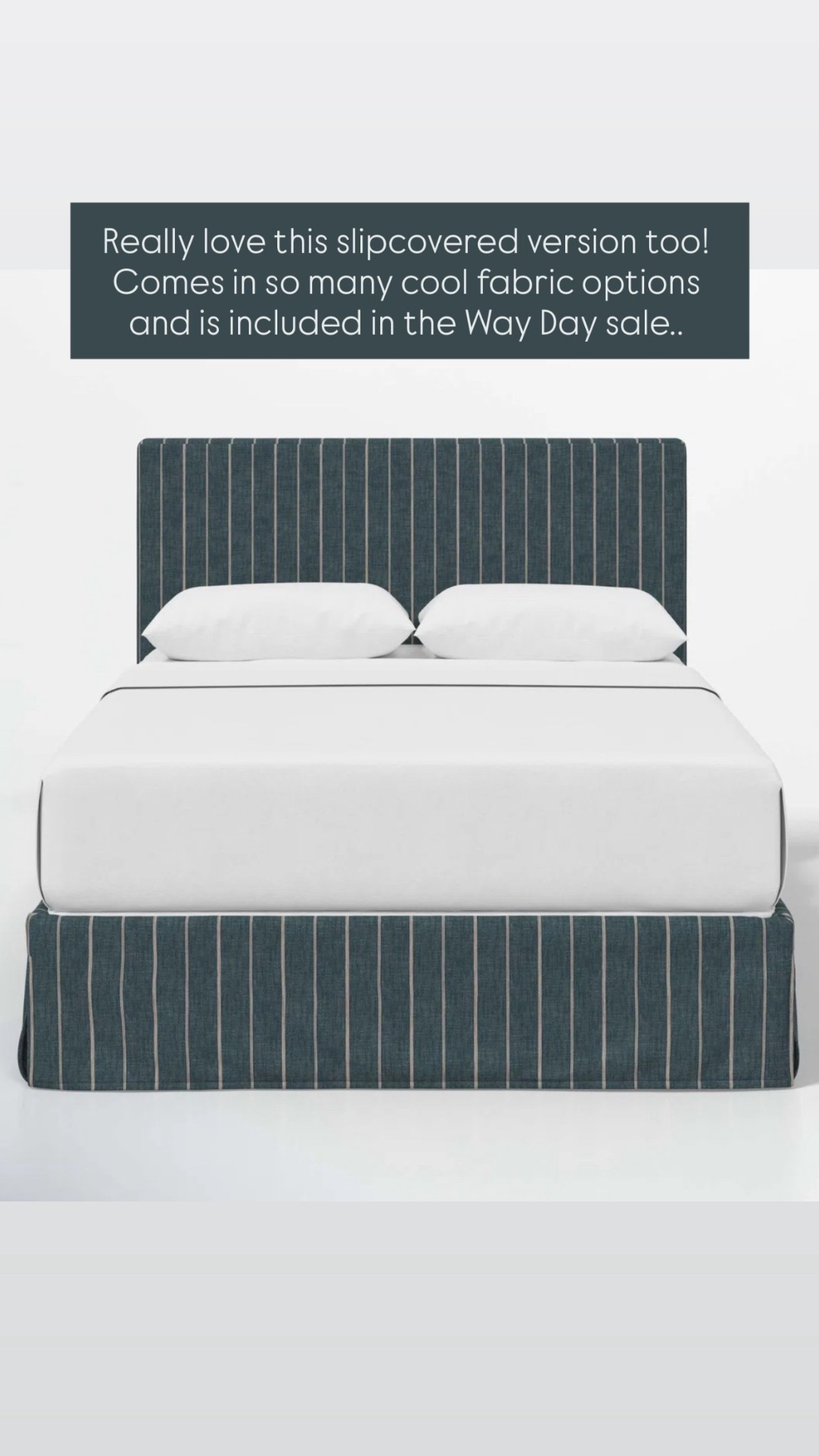 Really love this slipcovered upholstered bed too! Comes in so many cool fabric options and is included in Wayfair’s Way Day sale.. 

#LTKHome #LTKKids #LTKSaleAlert