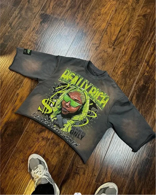 Y2K T shirt New Harajuku Fashion Kawaii Pattern Print Short sleeve High Quality Pure Cotton Round... | AliExpress (US)