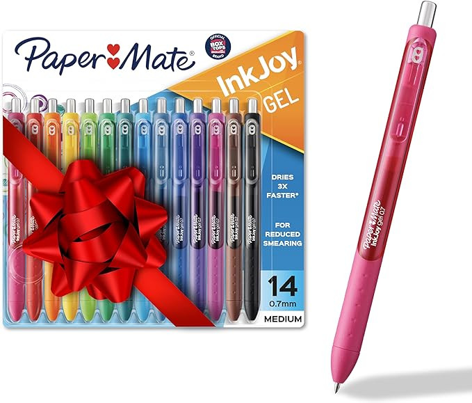 Paper Mate Colorful Gel Pens - InkJoy Gel Pens, Assorted Medium Point (0.7). Perfect for Vibrant,... | Amazon (US)