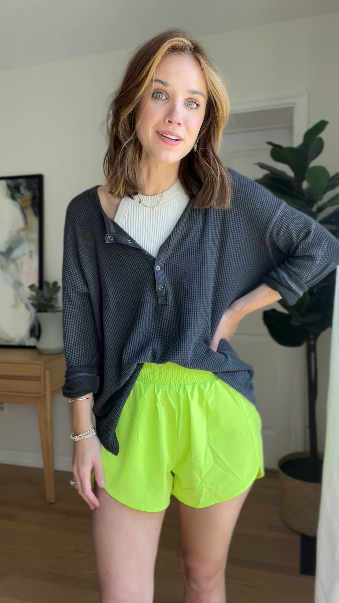 Henley : wearing m (need a small it fits oversized)
Bralette : wearing a s (fits tts)
Athletic shorts / amazon shorts : wearing m fits tts 

Amazon prime // amazon fashion // amazon finds // casual outfit // summer outfit // 

#LTKunder50 #LTKFind #LTKSeasonal