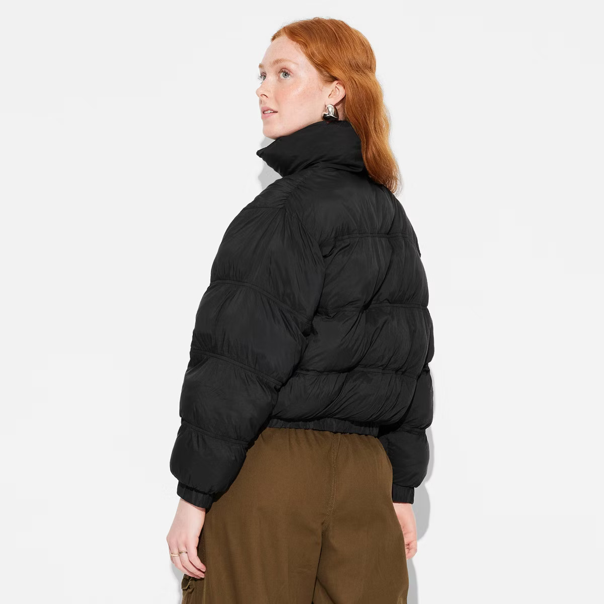 Women's Puffer Jacket - Wild Fable™ Black S | Target