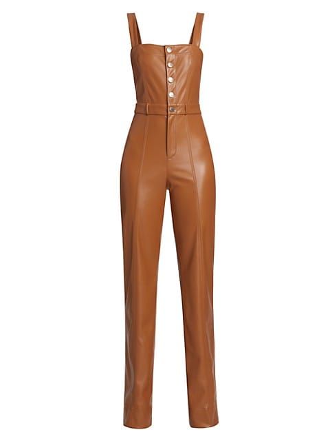 Linette Vegan Leather Jumpsuit | Saks Fifth Avenue