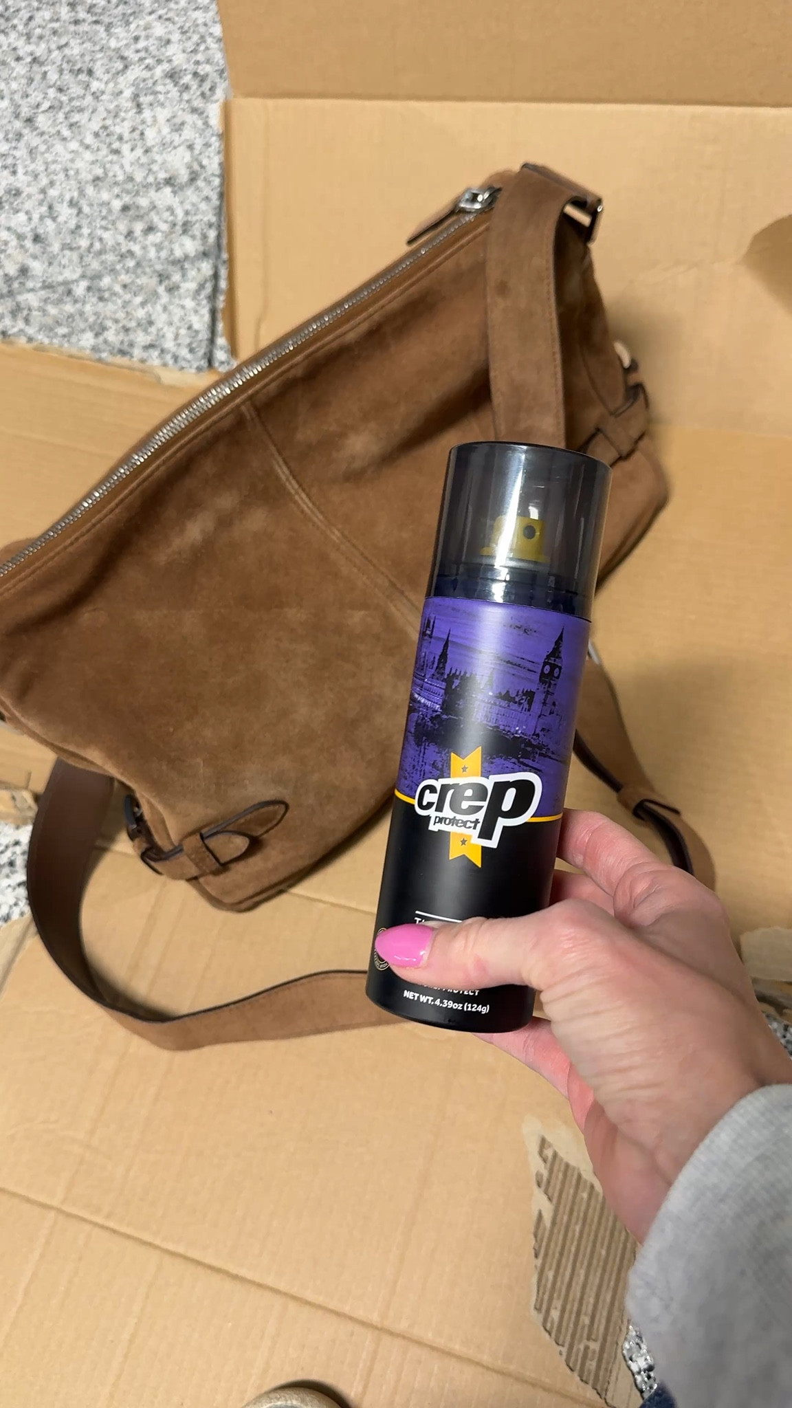 Love this protection spray for all my suede shoes and bags! It repels water and stains so well  