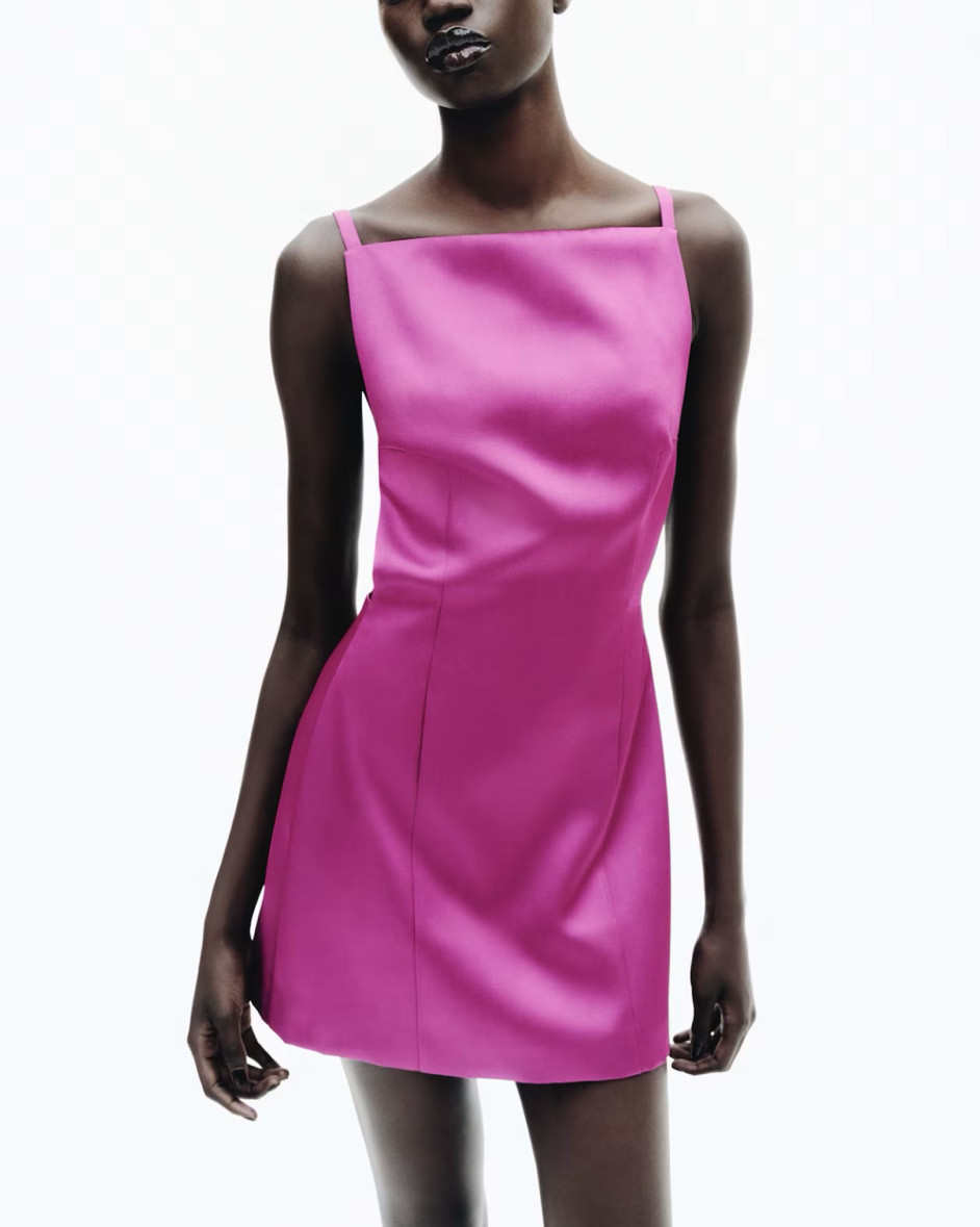 Pink satin mini dress

#LTKSeasonal
