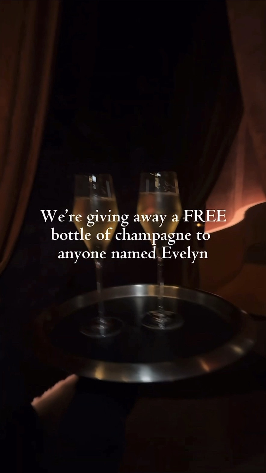 All girls named Evelyn — you're invited!
Join us for Evelyn Night every Monday in June, starting June 2nd at EVELYN in Dallas All Evelyns will receive a free bottle of champagne upon arrival. It's your name, your night, and your place to let loose! 🥂🪩🍾