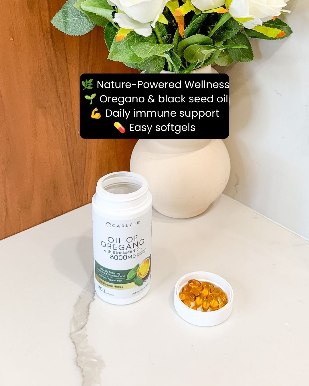 Support your wellness routine naturally 🌿✨ with Oil of Oregano softgel capsules! Easy to incorporate into your daily routine, they're a convenient wellness essential for those looking to maintain healthy habits year-round 💖💊. Perfect for busy lifestyles that value simple, consistent self-care 👀✨. Trust me, this is one supplement you'll want to keep in your wellness cabinet 💕

#oiloforegano #wellnessessentials #healthylifestyle #supplements #dailywellness #selfcare #healthyhabits #nutrition #wellbeing #naturalwellness #healthgoals #wellnessjourney #healthsupport #dailyroutine #ltkhealth #ltkfinds #musthave #healthyliving #wellnessinspo #immunehealth 

 