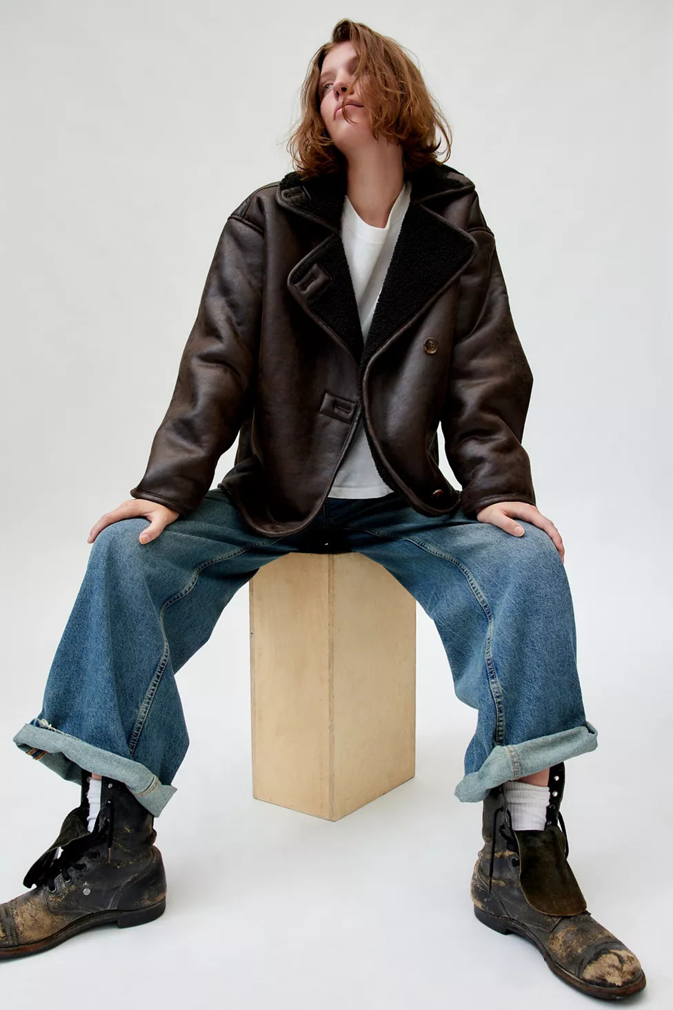 BDG Parker Faux Shearling Jacket | Urban Outfitters (US and RoW)