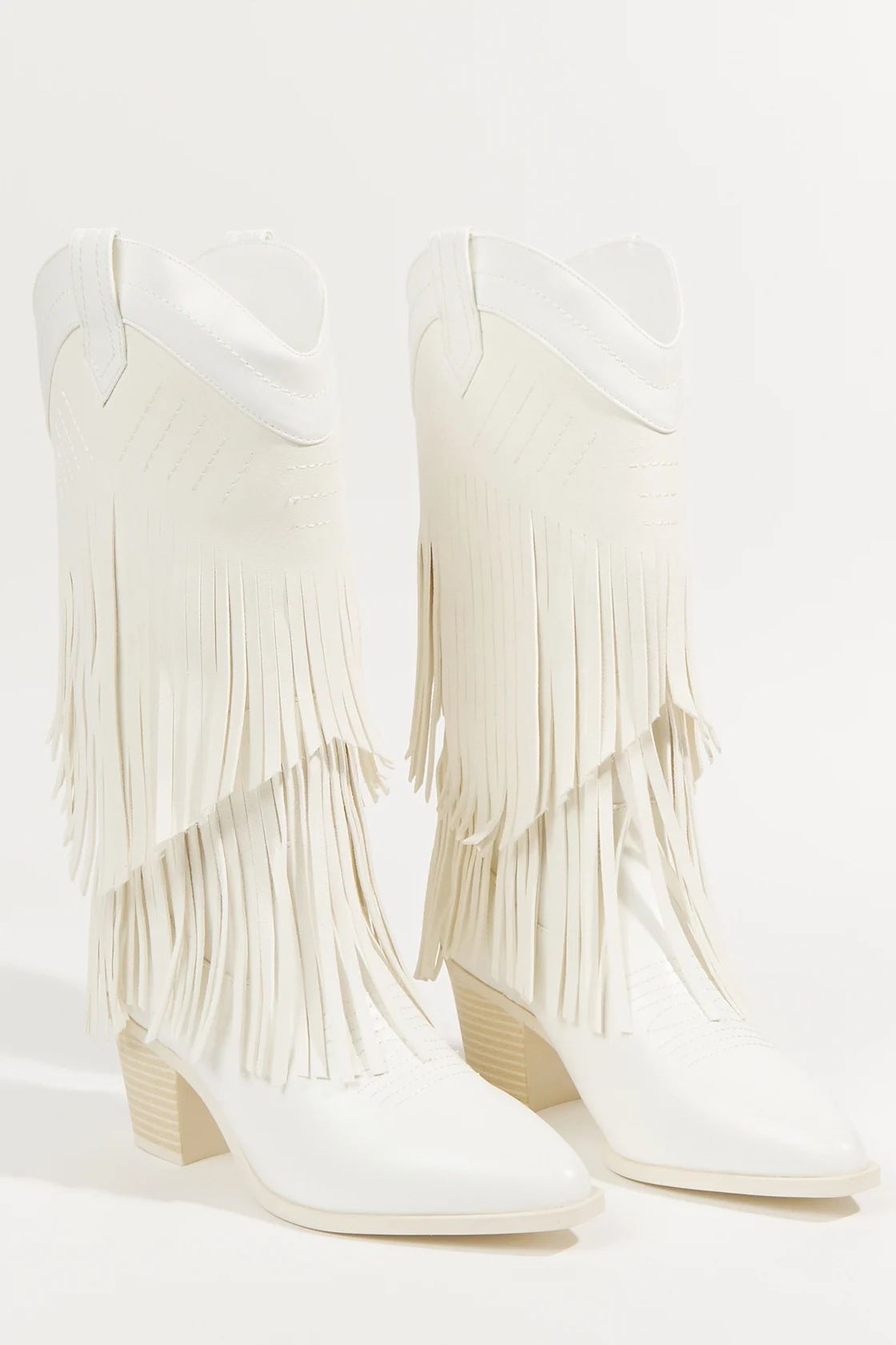 Eme Tall Fringe Western Boots | Altar'd State