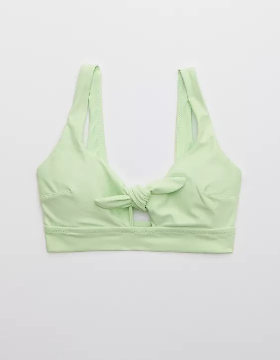 Aerie Tie Banded Wide Strap Scoop Bikini Top | American Eagle Outfitters (US & CA)