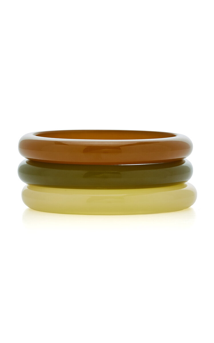 Exclusive La Isla Set-Of-Three Resin Bangles | Moda Operandi (Global)