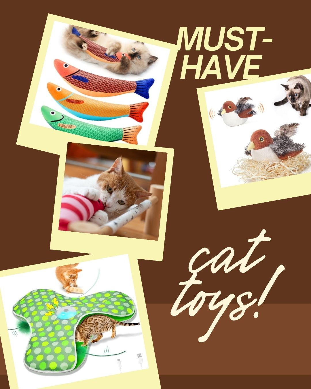 Cat Toys Your Feline Will Love | Fun & Engaging Playtime Essentials


Keep your cat entertained and active with these fun and interactive toys they'll go crazy for. From feather wands to puzzle toys, these carefully selected picks provide mental stimulation and endless entertainment for your furry friend. Whether your kitty loves to chase, pounce, or solve puzzles, find the perfect toys to keep them happy and healthy. Shop this here for playtime your cat will purr about! 🐱🎾

#cattoys, #catsofinstagram, #catlovers, #pettoys, #kittytoys, #catlife, #interactivecattoys, #catplaytime, #felinefun, #happycats, #catessentials, #petowners, #kittens, #catcare, #spoiledcat, #catmom, #catdad, #pets, #catproducts, #catentertainment 

 #LTKGiftGuide #LTKHome #LTKSaleAlert