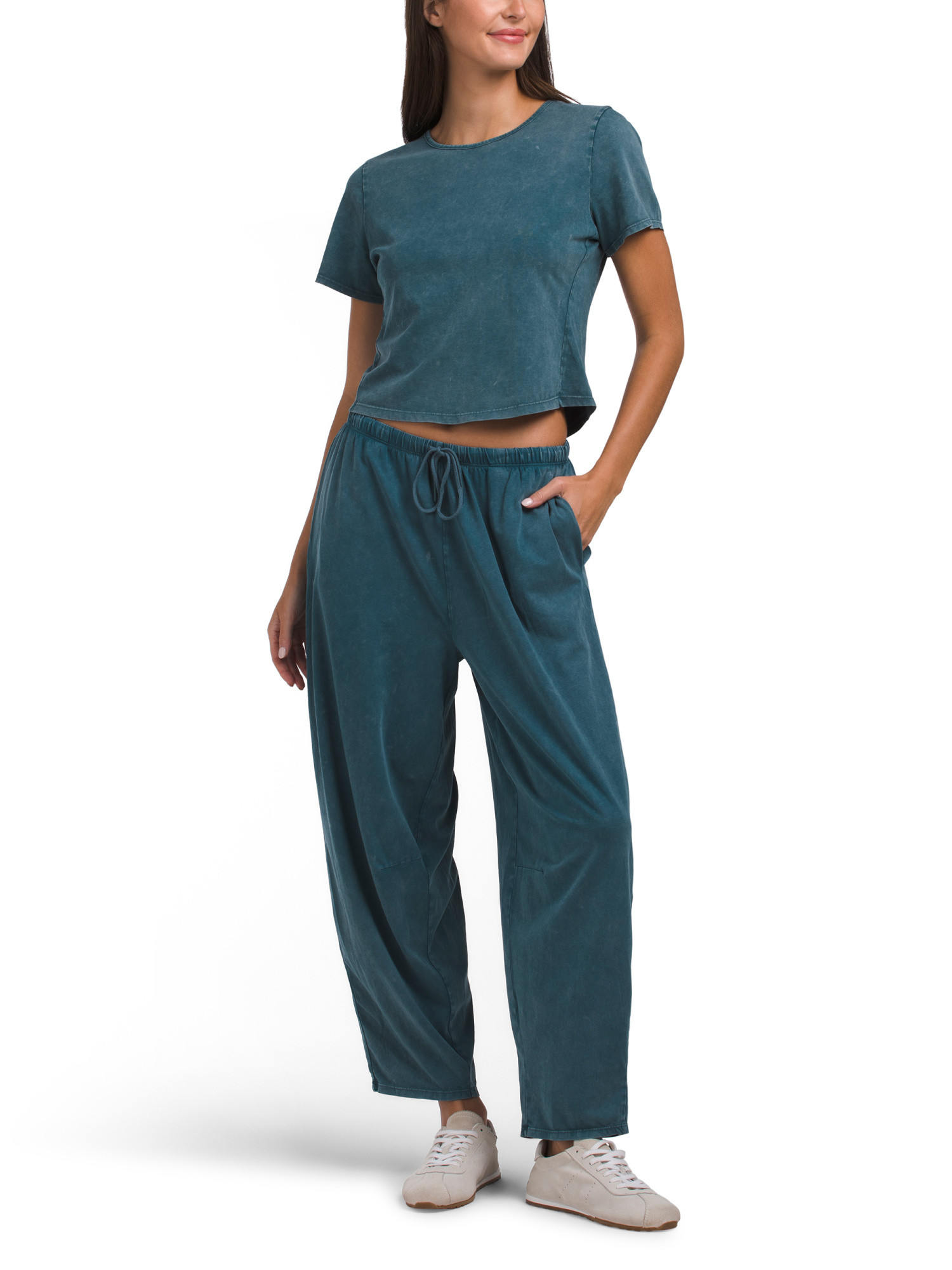 2pc Washed Baby Tee And Pants Set | Women | Marshalls | Marshalls