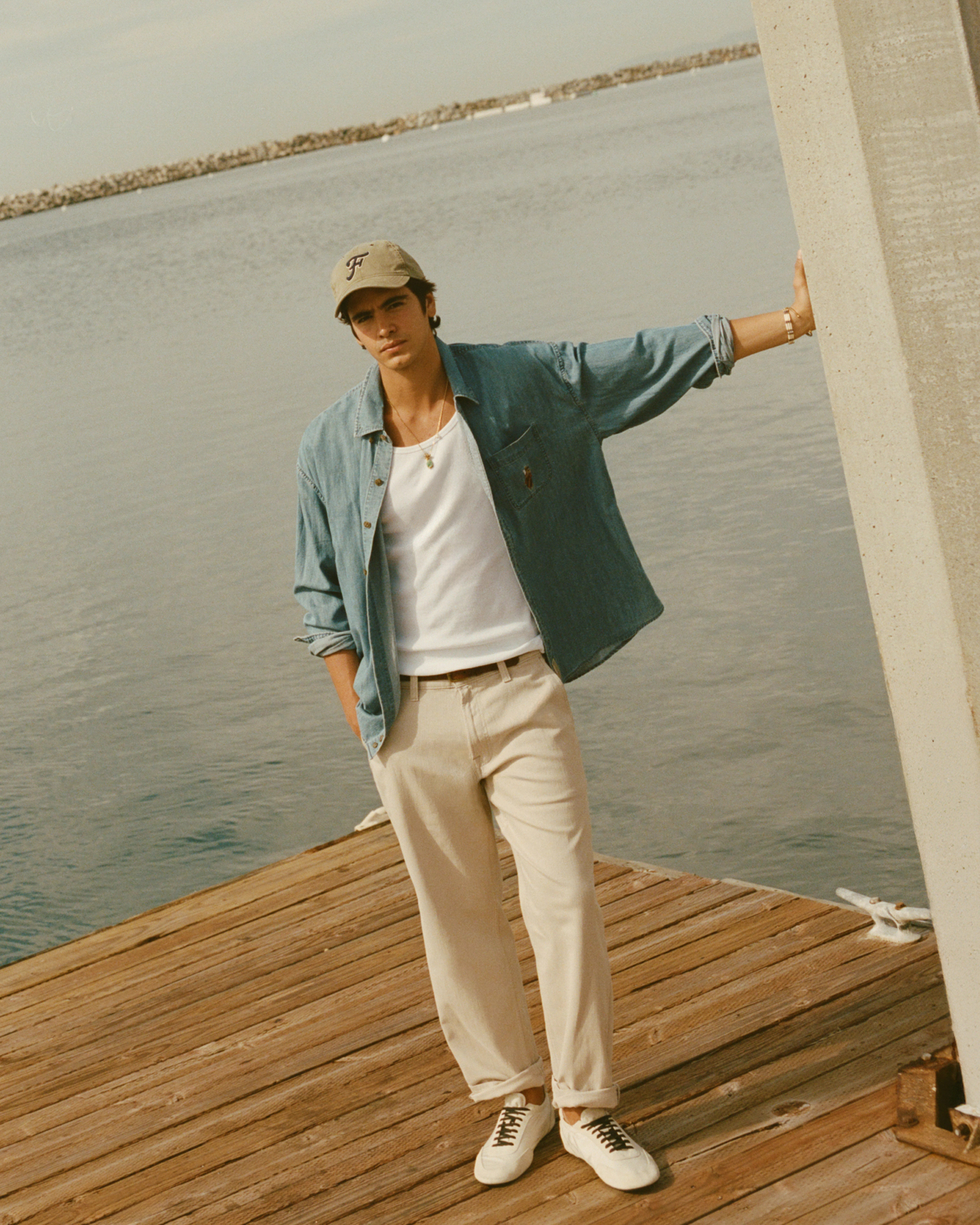 Linen-Blend Relaxed Straight Trouser Jean | Abercrombie & Fitch (US)