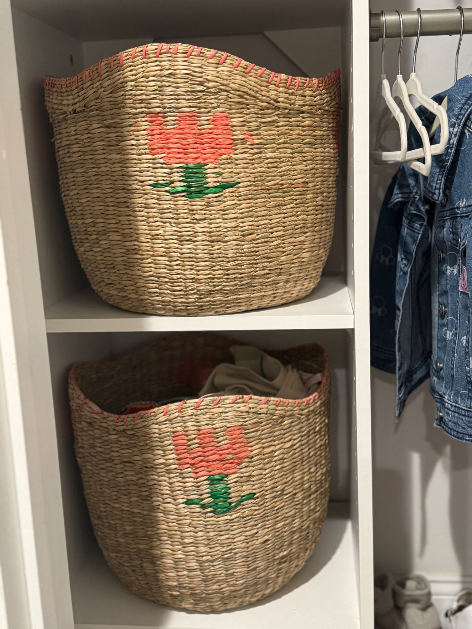 Storage basket, scalloped basket, kids storage basket, woven storage basket, toy storage, kids toy storage, kids scalloped basket, nursery woven basket, woven nursery basket, scalloped woven basket, baby girl nursery, little girls room

#LTKKids #LTKHome #LTKFindsUnder50