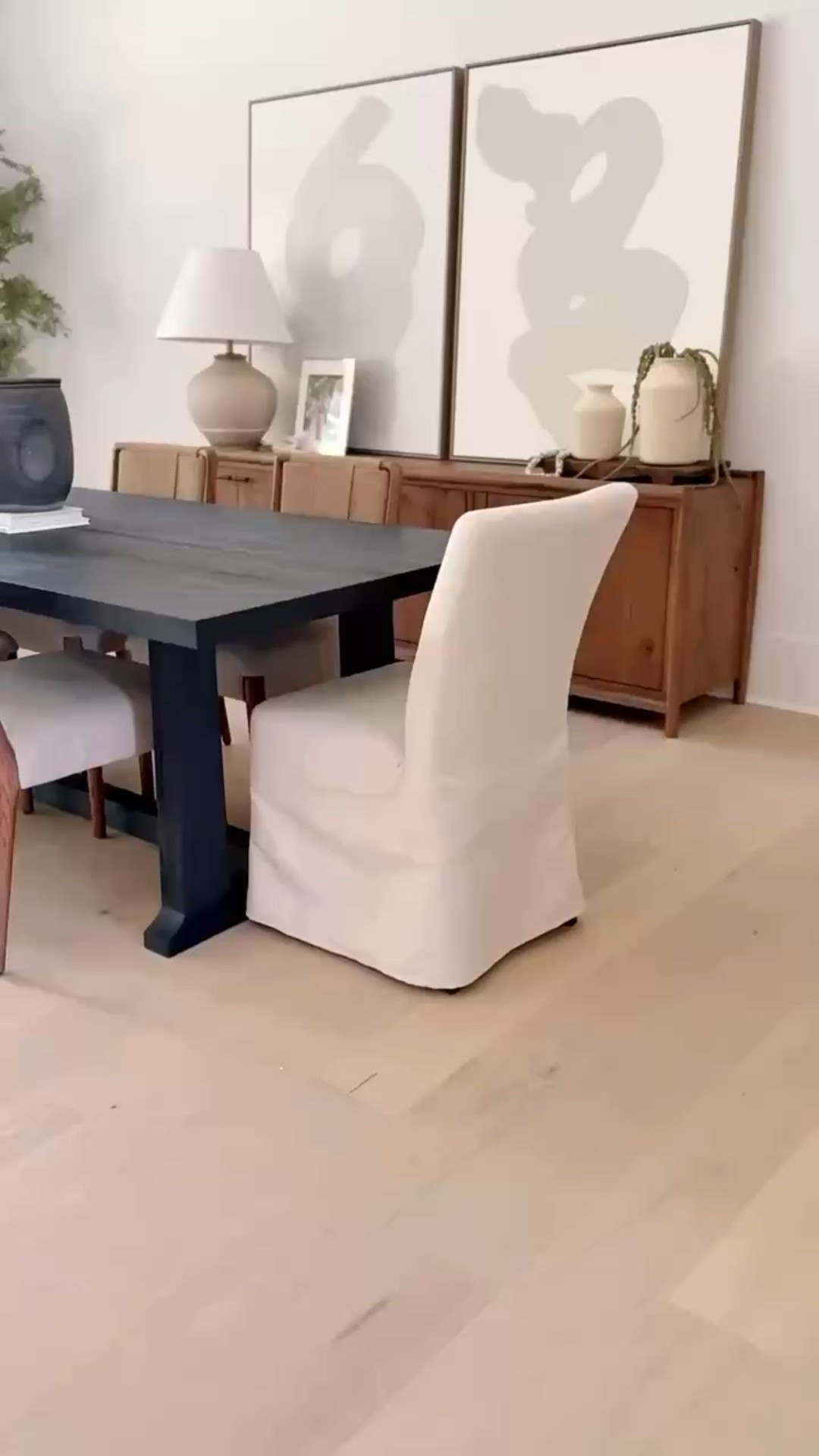 Moody, modern, and made for gathering ✨ Loving the contrast of the dark dining table with natural woven chairs — the perfect balance of modern classic and transitional style. The open concept layout + soft natural light brings it all to life. Dinner parties just got an upgrade 🍷 #LTKhome #TransitionalDecor #ModernClassic #MoodyDiningRoom #WovenChairs #OpenConceptDesign #InteriorInspo #porcheandco

#LTKStyleTip #LTKHome