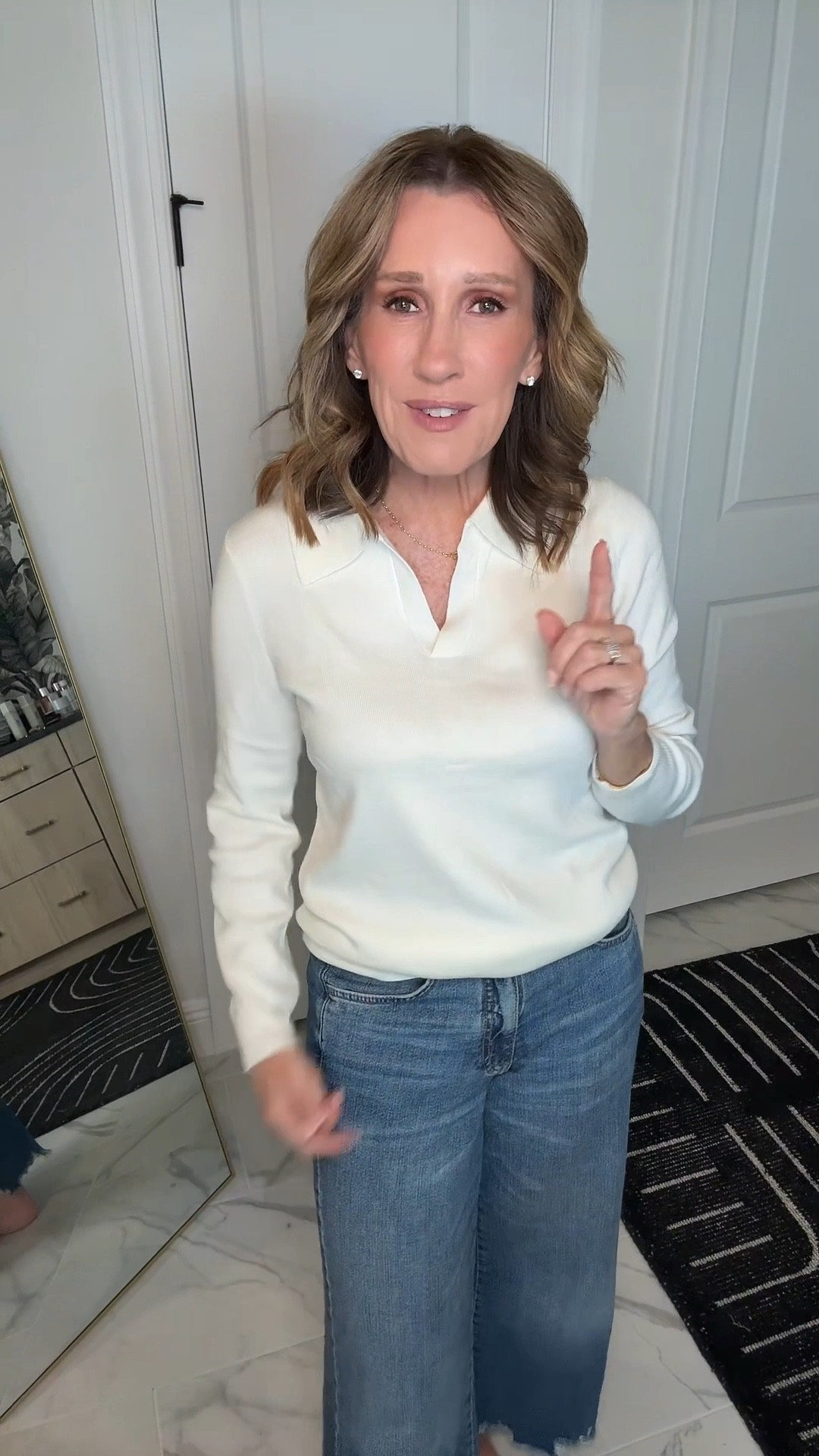 Love this lightweight polo style sweater.   Feels expensive but it is very affordable. Comes in lots of colors.   I am in a small 

#LTKOver40 #LTKFindsUnder50 #LTKSeasonal