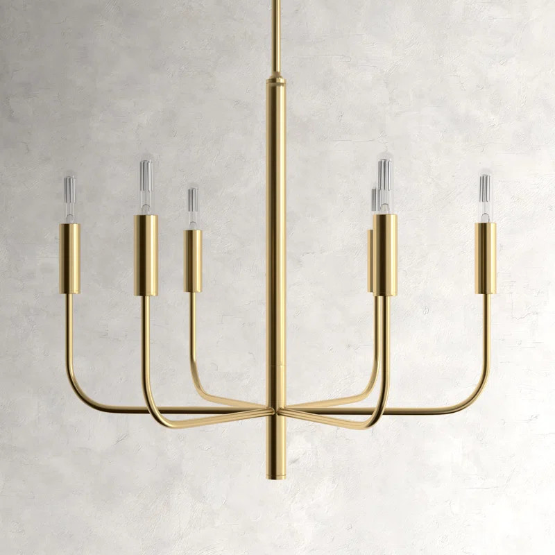 Tedder 6 Light Metal Dimmable Chandelier | Wayfair North America