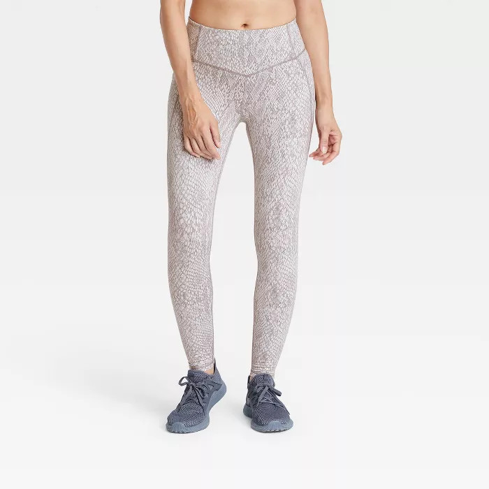 Women's Snake Print Jacquard Leggings - All in Motion™ | Target