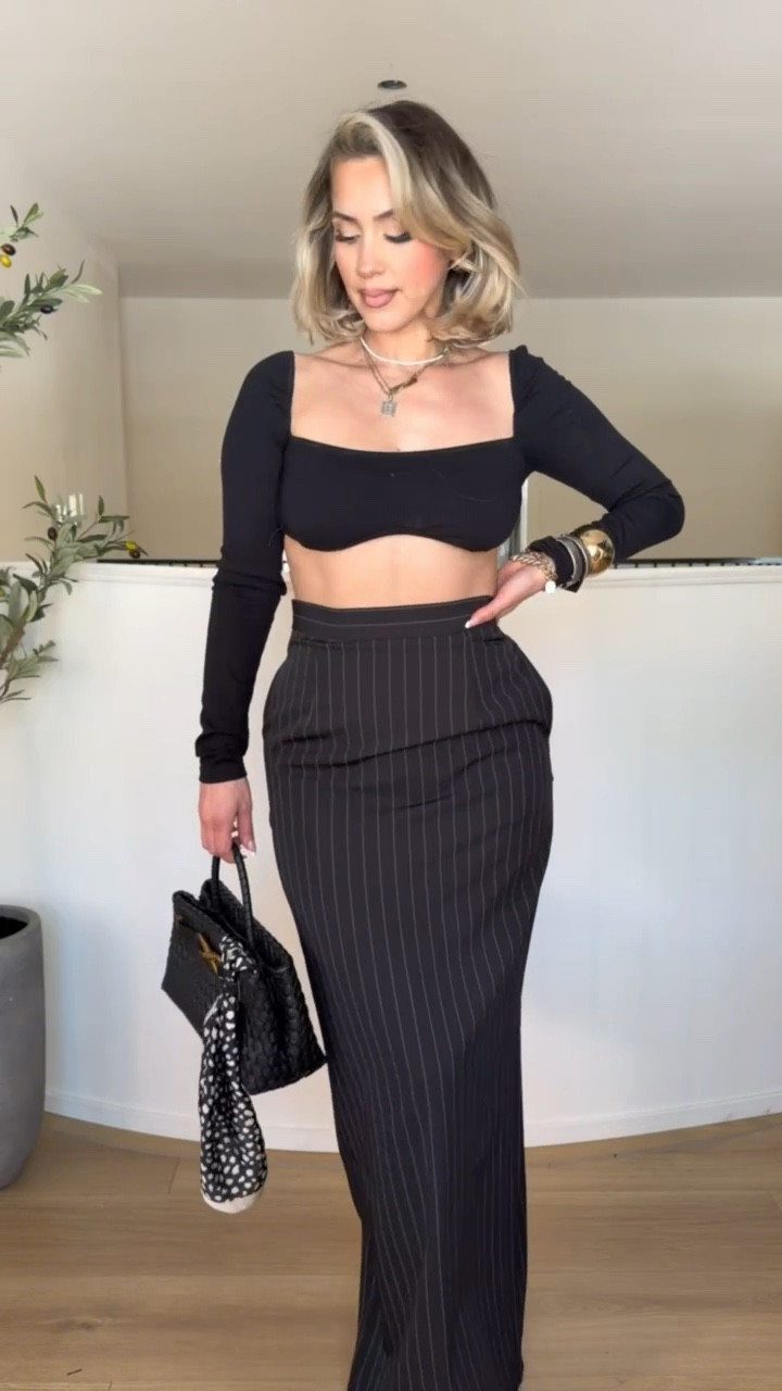 Chic date night look 🖤✨

The skirt actually comes with a matching cropped vest which is so freaking cute! I’m wearing it in a size SMALL

The exact top is from Amazon. It has a really nice stretch, but if you are bigger chested, beware you may need a good strapless bra. 

I linked an alternate version that has a lot more compression and you actually don’t need to wear a bra with it even if you’re bigger chested!!! it’s a workout top, but it’s so cute! 

#LTKfindsunder50 #LTKstyletip #LTKU