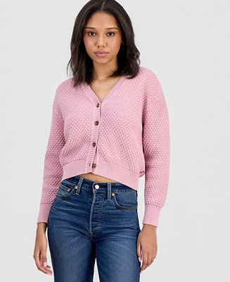 Women's Snowflake Long Sleeve Cardigan Sweater | Macy's
