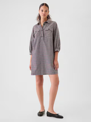 Flannel Utility Mini Shirtdress | Gap (US)