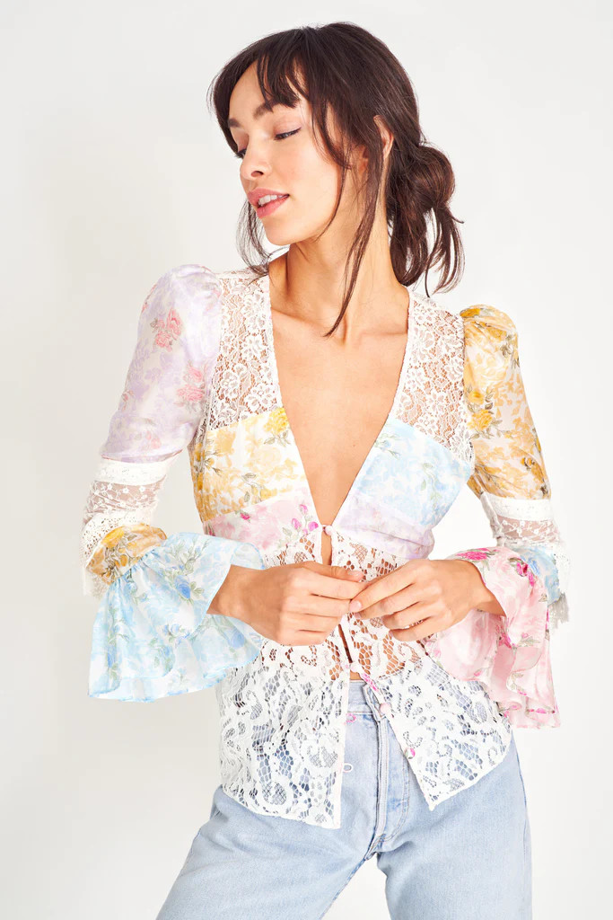Priema Silk Top | LOVESHACKFANCY
