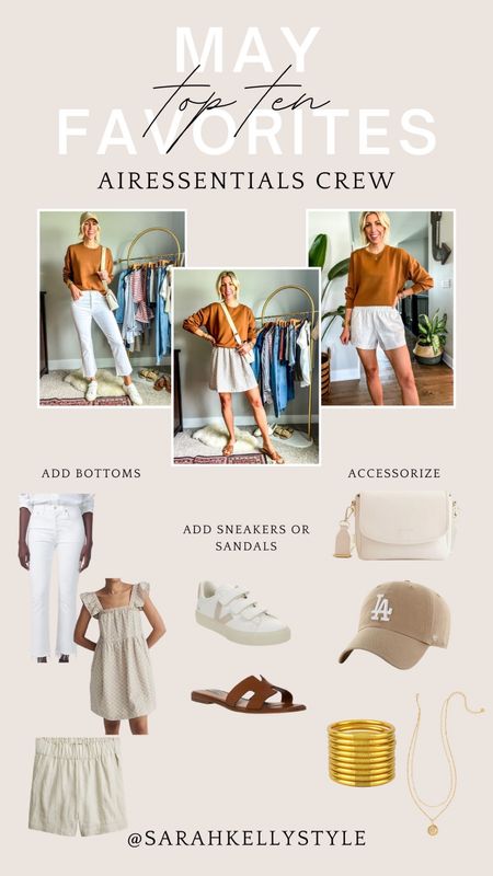 May favorite Spanx AirEssentials Sweatshirt easily pairs over a summer dress, white jeans, or linen shorts with sneakers or sandals and accessories 

#LTKFind #LTKsalealert #LTKSeasonal