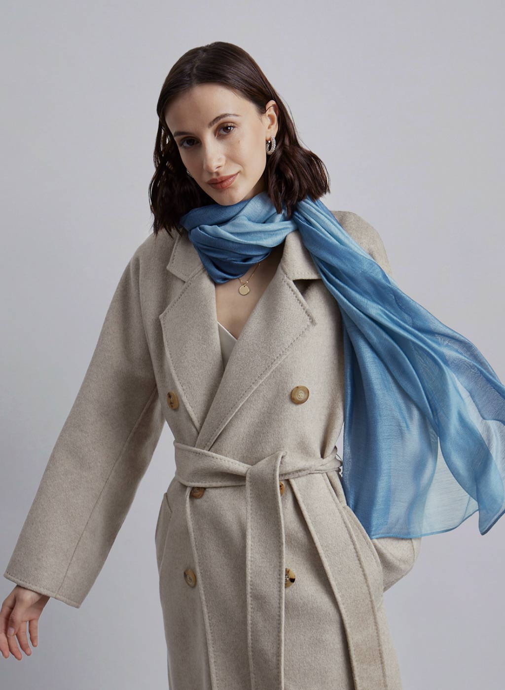 Color Gradient Silk Scarf | Silk Maison