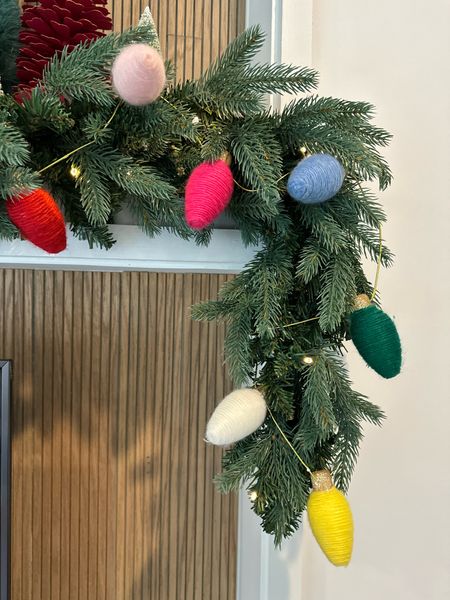 The cutest colorful Christmas garland 🌈🫶🏼

#LTKHolidaySale #LTKHoliday #LTKSeasonal