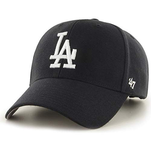 '47 Brand Los Angeles LA Dodgers MVP Hat Cap Velcro-back Adjustable Black/White | Amazon (US)