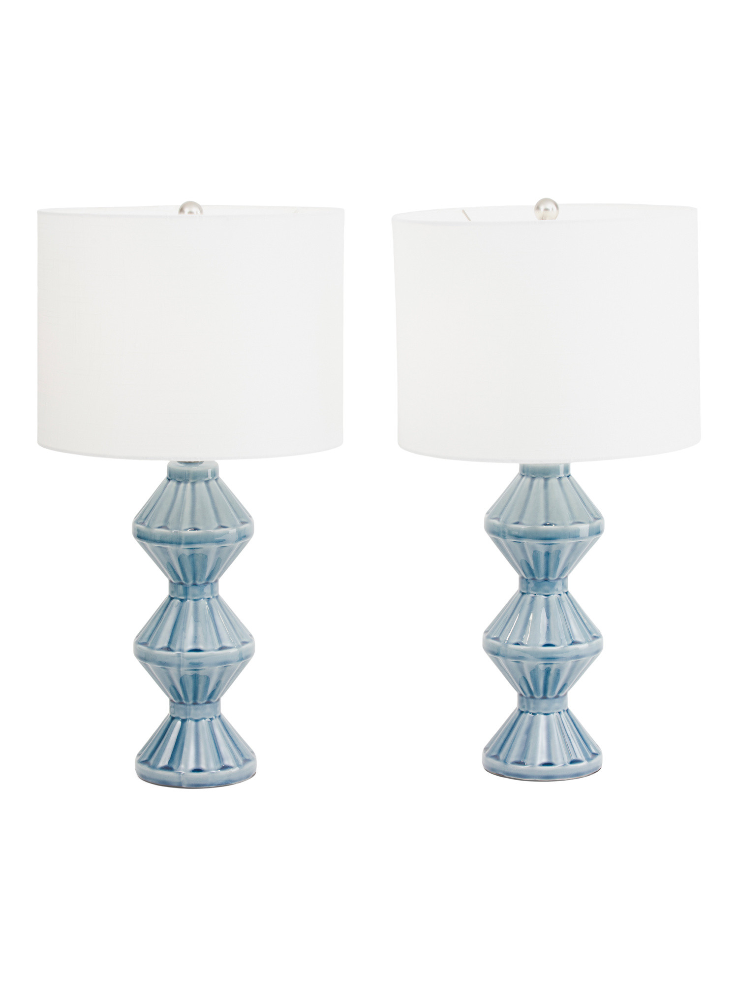 2pk 25in 3 Tiered Textured Ceramic Table Lamps | TJ Maxx