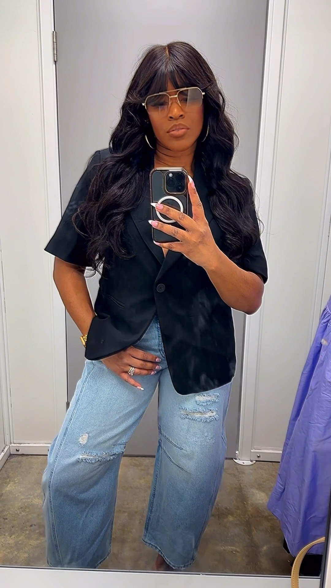 An oversized blazer does it every time .

#LTKMidsize #LTKSeasonal