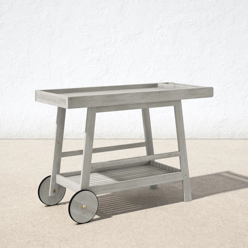 Terrace Solid Wood Bar Cart | Wayfair North America