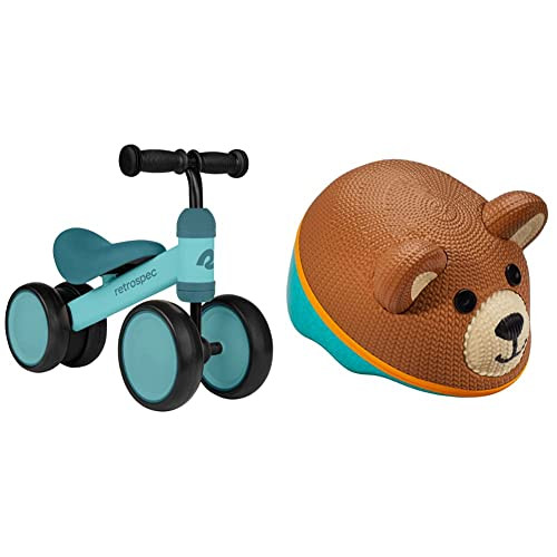 Retrospec Cricket Baby Walker Balance Bike + Schwinn Kids Bike Helmet | Amazon (US)