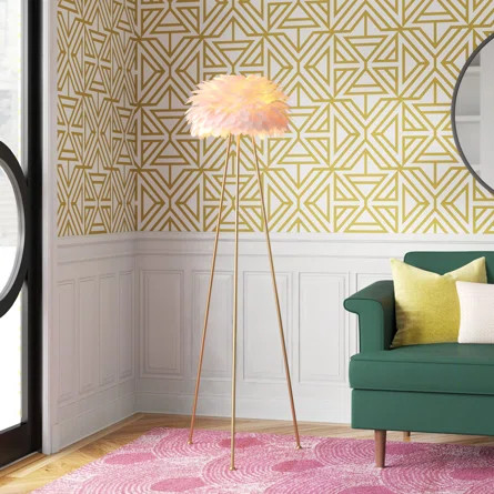 Marjorie 60'' Gold Tripod Floor Lamp | Wayfair North America