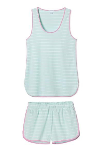 Pima Tank-Short Set in Spritz | LAKE Pajamas
