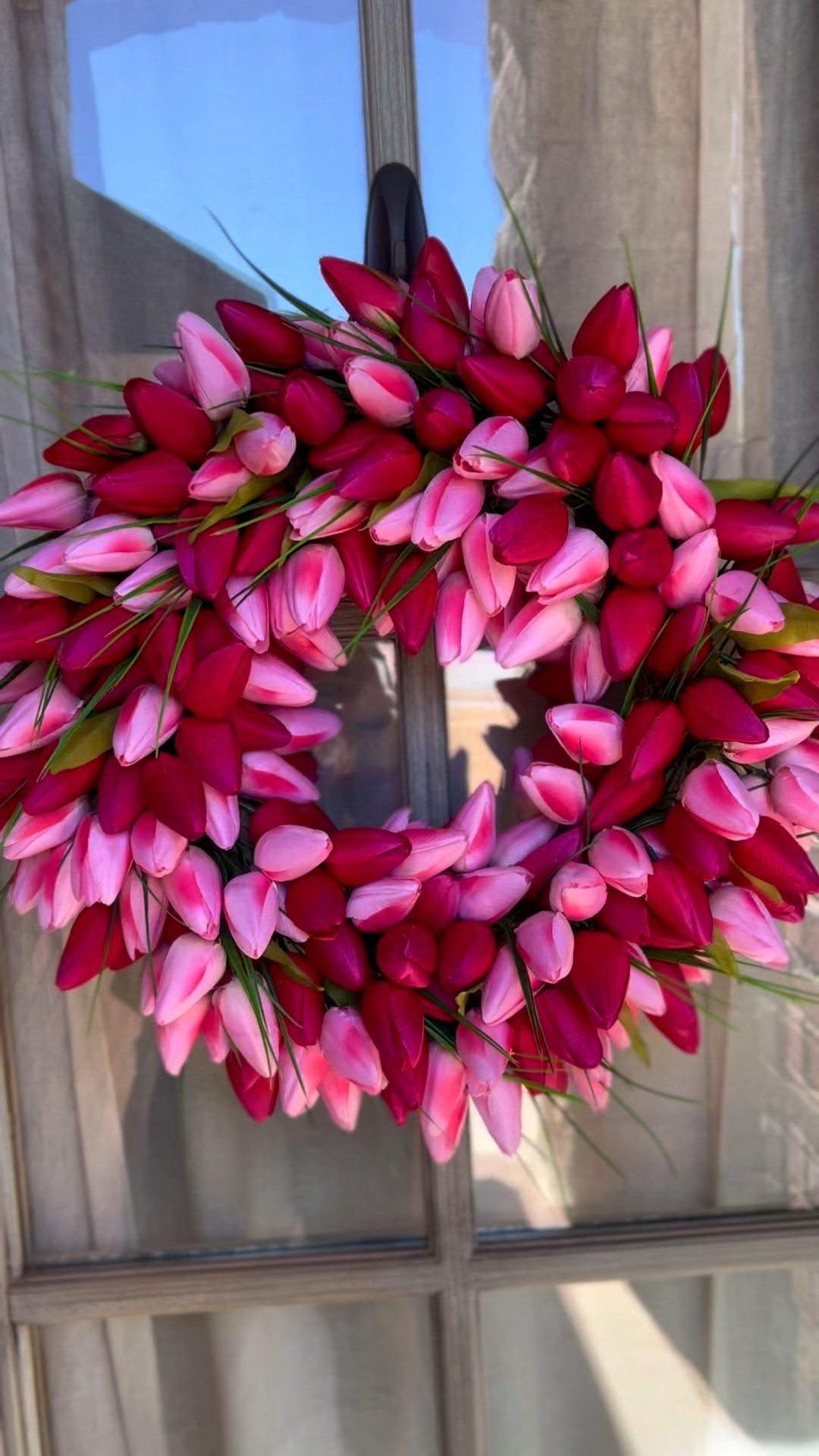 This Valentine’s Day wreath I got last year is so beautiful and lifelike. The tulips drape realistically. I leave it up all spring!

#LTKSeasonal #LTKFindsUnder100 #LTKHome