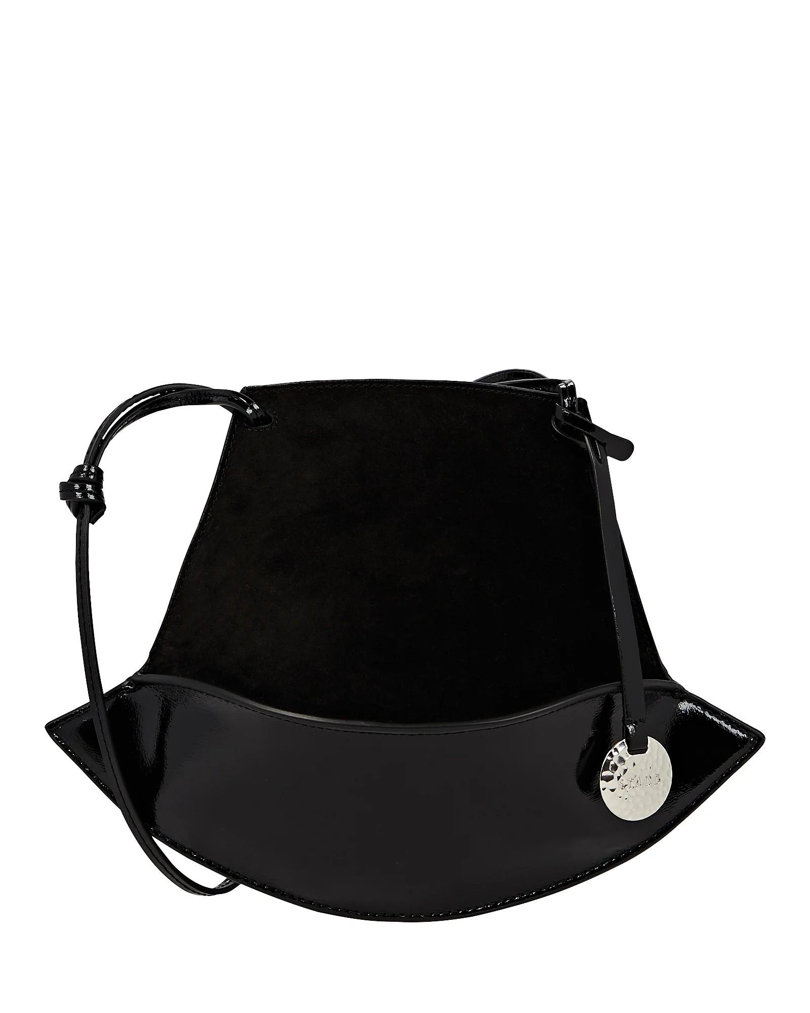 Mona Leather-Paneled Suede Crossbody Bag | INTERMIX