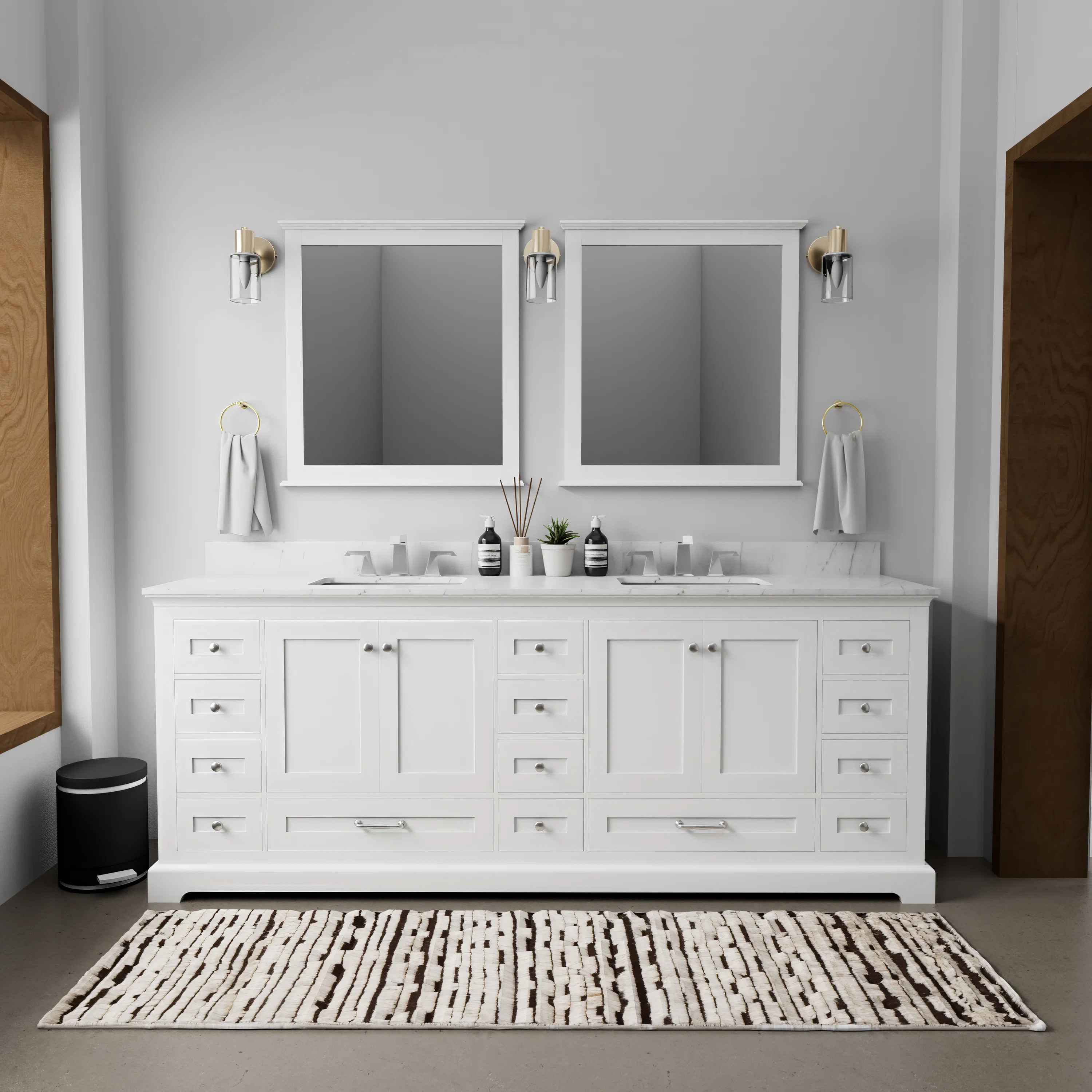 Dukes 84 in. W x 22 in. D Double Bath Vanity | Wayfair North America