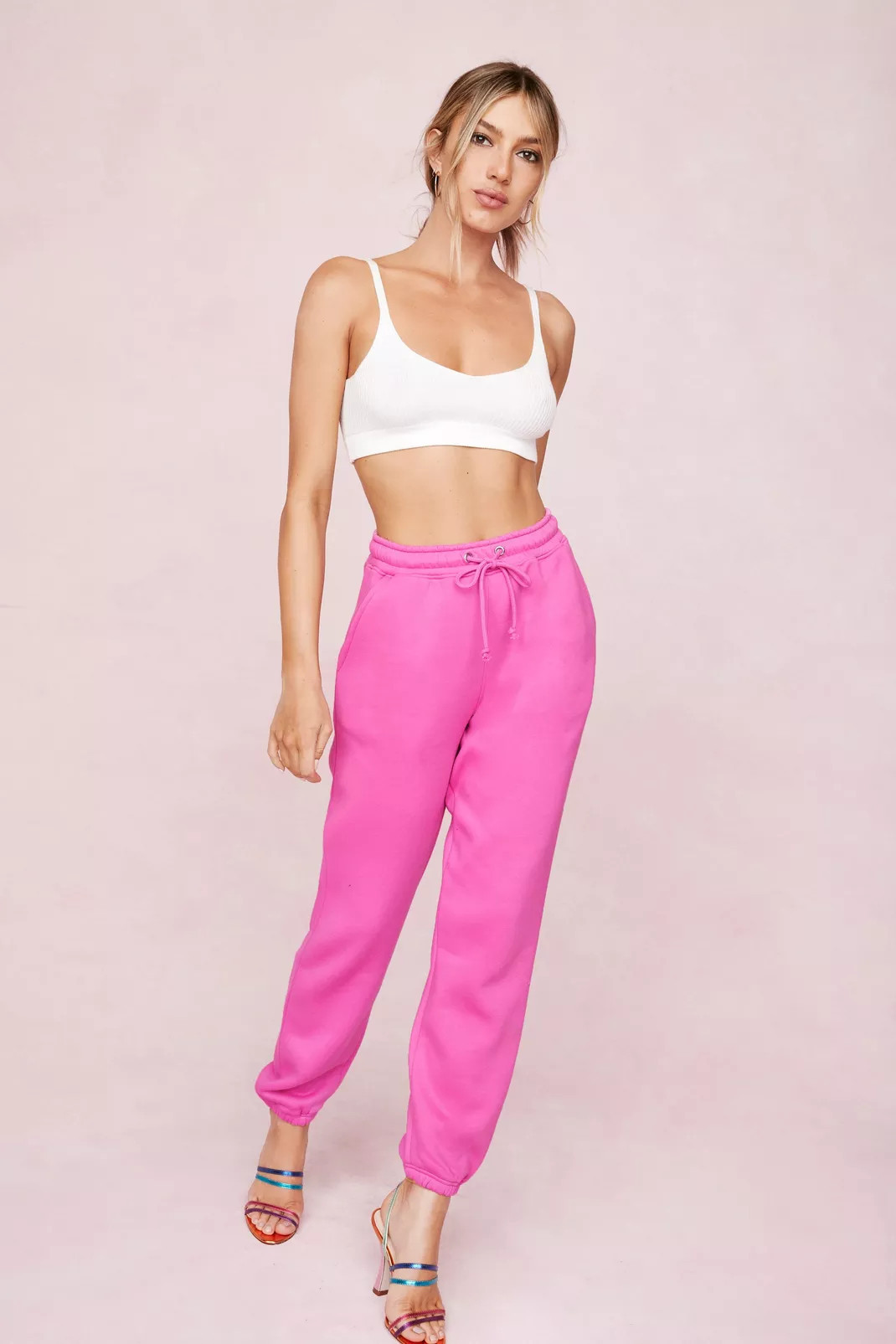 Ribbed Knit Square Neck Bra Top | Nasty Gal (US)