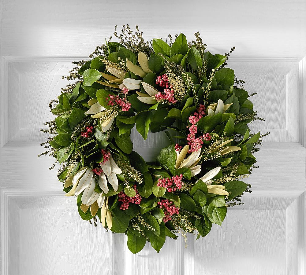 Dried Pink Sensation Wreath | Pottery Barn (US)