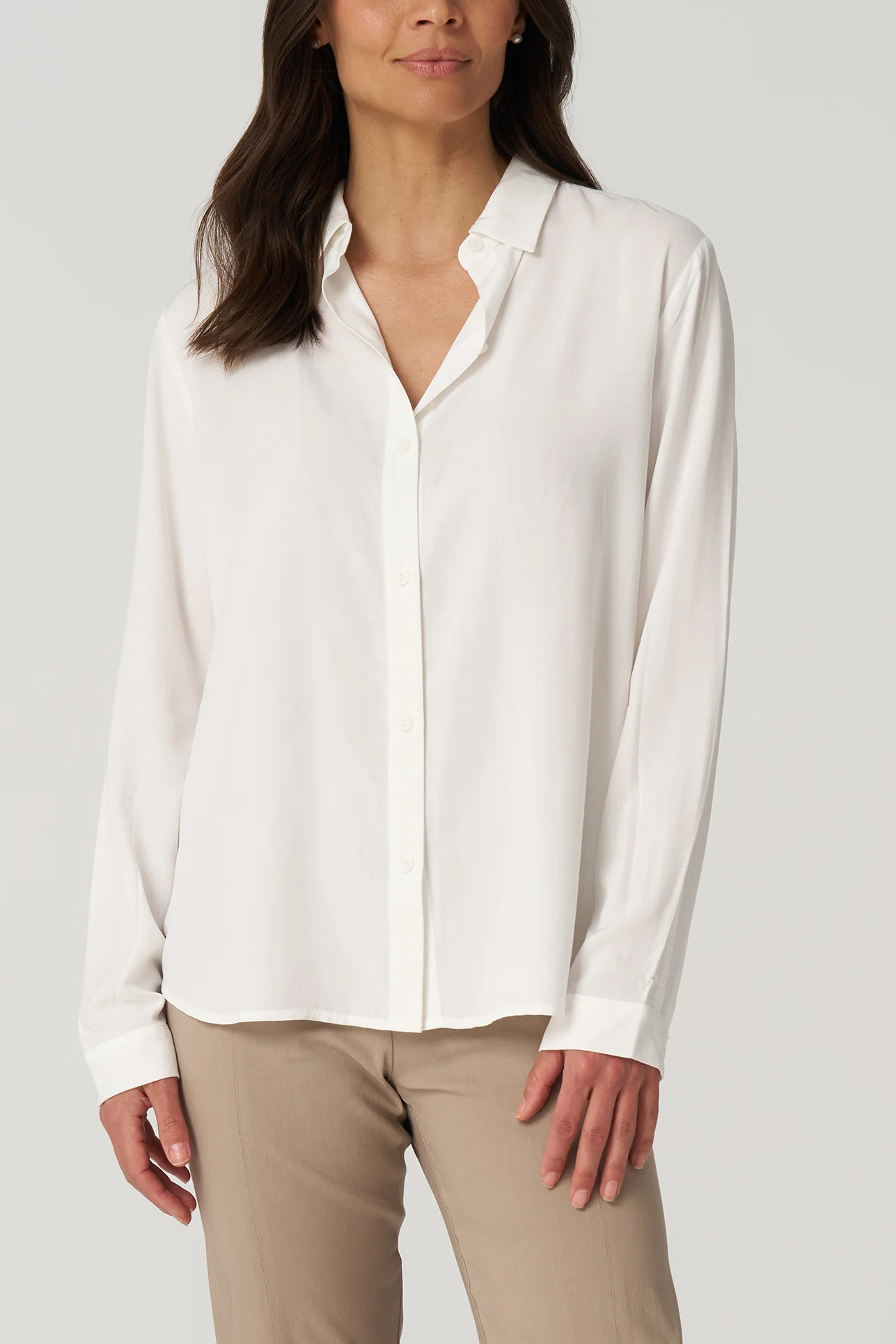 Lightweight Buttondown Shirt for Women | Button-downs | Franne Golde | Franne Golde