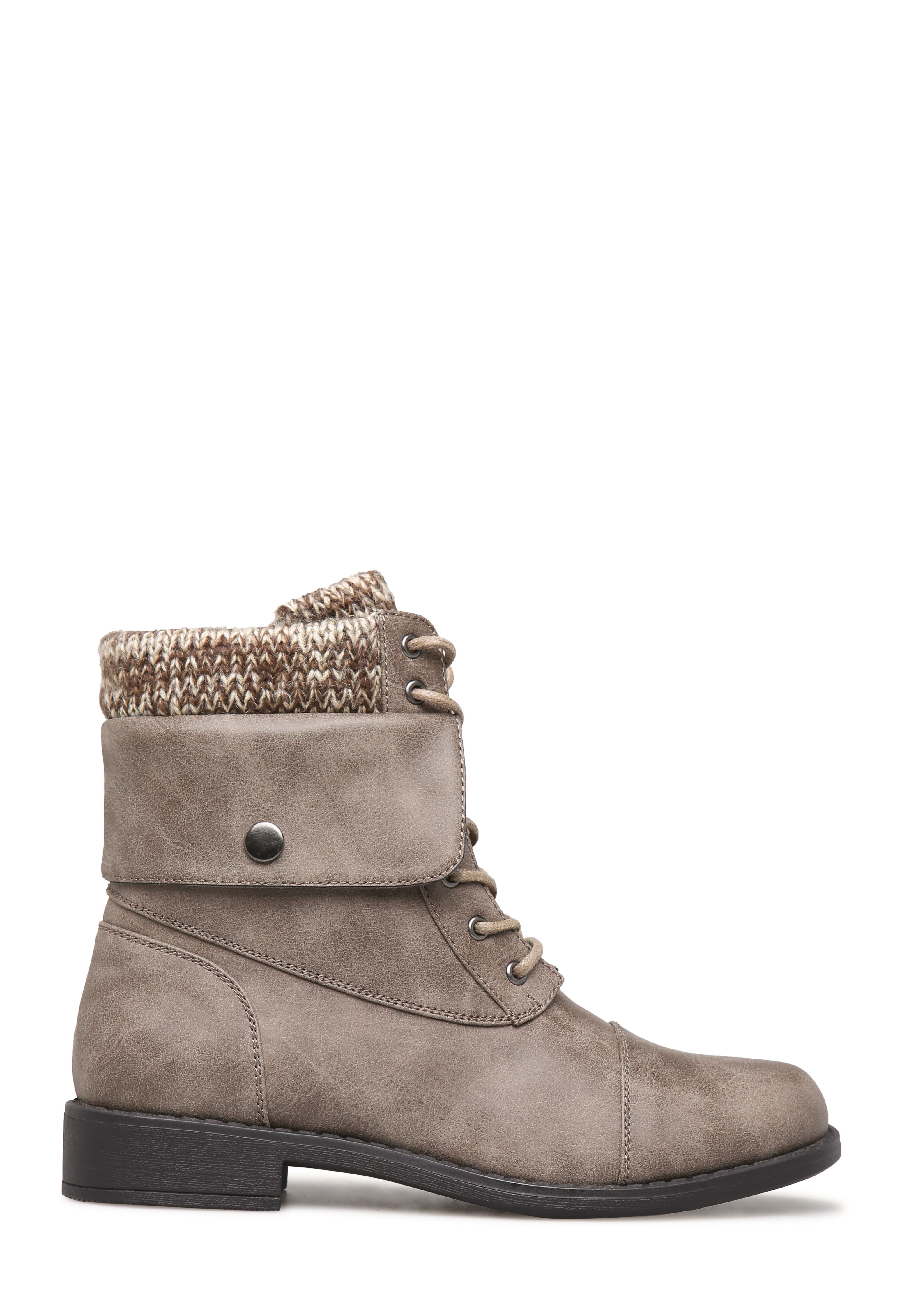 BRIANNA SWEATER CUFF COMBAT BOOT | ShoeDazzle