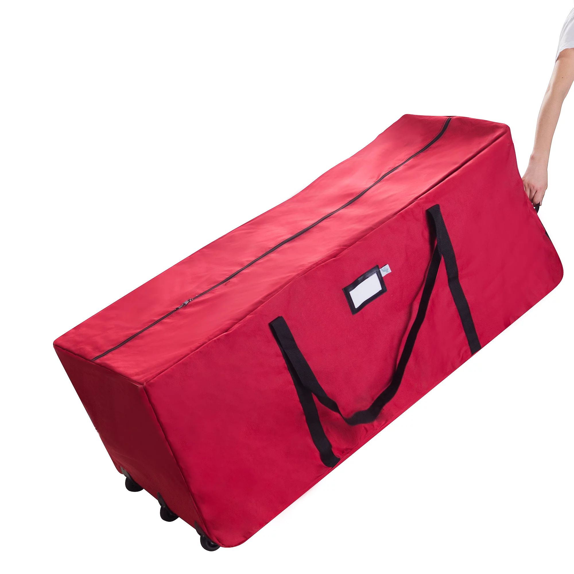 elf stor premium red rolling christmas tree storage duffel bag for 12 ft tree | Walmart (US)