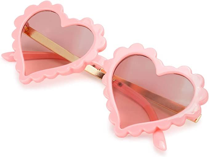 Amazon.com: mibasies Kids Heart Shaped Sunglasses for Toddler Girls Age 3-10, UV 400 Protection :... | Amazon (US)