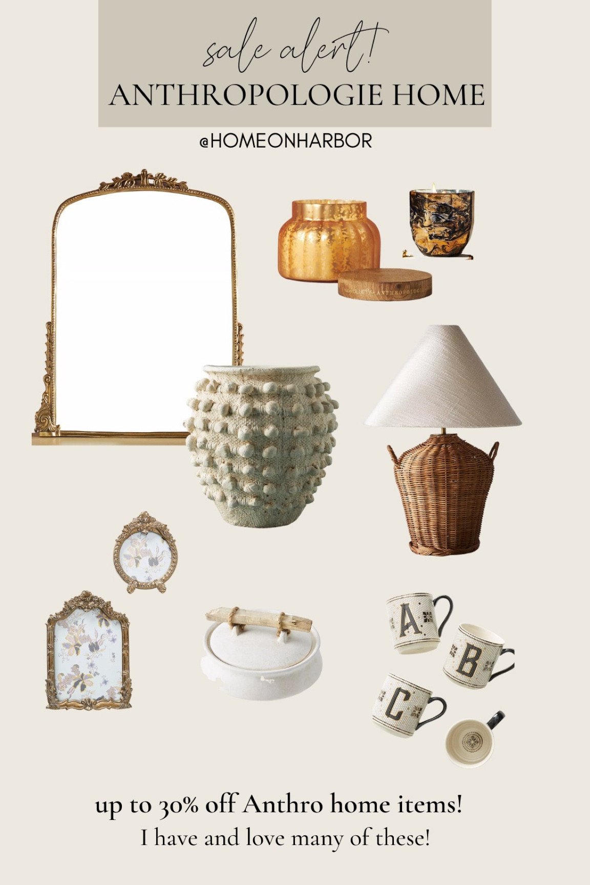 Anthropologie home sale! Primrose mirror, vases, lamps, candles. 

#LTKhome #LTKsalealert #LTKSeasonal