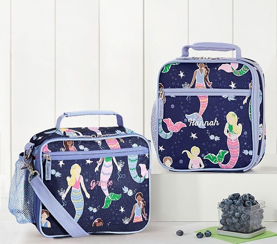 Mackenzie Navy Mermaid Lunch Box | Pottery Barn Kids