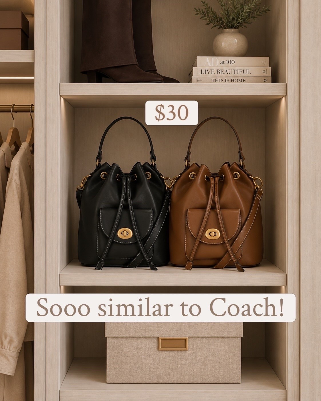 Coach inspired bucket bag from Walmart ! So chic!!! Ordering ASAP!!! 😱 @Walmart